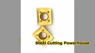 Insertos de carburo CrTiAIN para acabado de acero