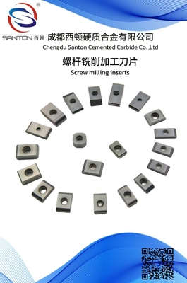 comprar Serie de fresado de tornillos cuchillas de choque térmico Carburo herramienta de fresado inserciones resistente al impacto online manufacture